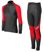 Комбинезон лыжный KV+ Premium suit, red/black