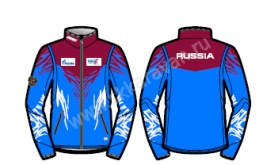 Куртка разминочная  KV+ EXCLUSIVE jacket man RBU bordeaux/blue
