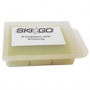 Парафин с высоким содержанием фтора SkiGo WC Service HF Glider Orange/Green premix 50/50