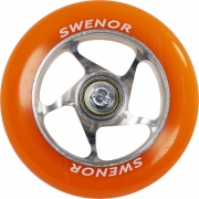  Колесо для лыжероллеров SWENOR модели Equipe R2, жесткость 78A (оранжевое) в сборе