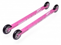 Лыжероллеры SWENOR с удлинённой платформой для конькового хода, модель Skate Long (2) Pink Edition