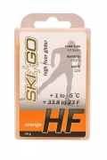 Парафин с высоким содержанием фтора SkiGo HF Orange +1°...-5°С