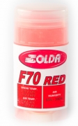 Парафин с высоким содержанием фтора SOLDA  Hyper Fluor F70 Red красный воздух 0°…-15°C /снег -3...-12°C
