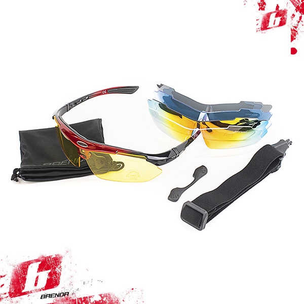 Солнцезащитные очки BRENDA мод. L0089 C3 middle red