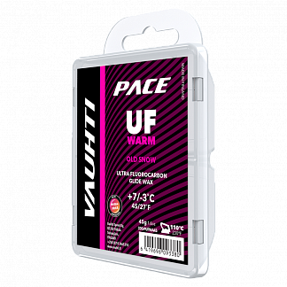 Парафин с высоким содержанием фтора VAUHTI UF WARM +7…-3 °С Парафин с высоким содержанием фтора VAUHTI UF WARM +7…-3 °С