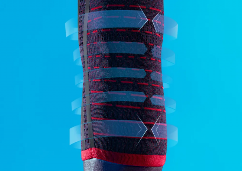 Cуппорт колена эластичный удлинённый LP Dominate X Knit MG Cуппорт колена эластичный удлинённый LP Dominate X Knit MG