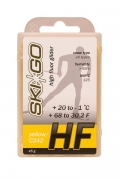 Парафин с высоким содержанием фтора SkiGo  HF Yellow -1°…+20°C