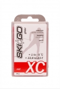 Парафин без содержания фтора SkiGo CH XC Glider Red +1°...-5°С