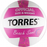 Мяч волейбольный пляжный TORRES Beach Sand Pink