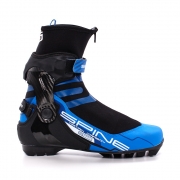 Лыжные ботинки для конькового хода SPINE SNS Pilot Matrix Carbon Pro (черный/синий)