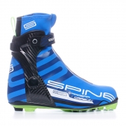 Лыжные ботинки для конькового хода SPINE NNN Carrera Carbon Pro (черный/синий)