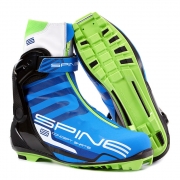 Лыжные ботинки для конькового хода SPINE NNN Concept Skate Pro (синий/черный/салатовый)
