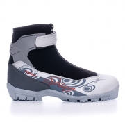 Лыжные ботинки для катания комбинированным стилем SPINE SNS X-Rider (черно/серый)