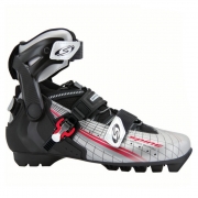 Лыжероллерные ботинки для конькового хода SPINE SNS Pilot Skiroll Pro (черно/серый)