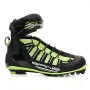 Лыжероллерные ботинки для конькового хода SPINE NNN Skiroll Skate (черно/салатовый)