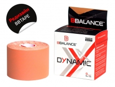 Нейлоновый кинезио BBTape™ Dynamic Tape 5см × 5м бежевый