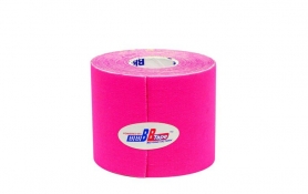 Кинезио тейп BBTape™ 5см × 5м флуоресцентный розовый