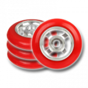 Комплект колес для лыжероллеров SKIWAY FLASH RED в сборе