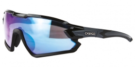 Спортивные очки CASCO SX-34 carbonic black-blue mirror