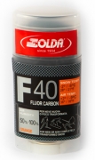 Парафин с высоким содержанием фтора Solda F40 Carbon оранжевый воздух -9°…+2°C /снег -2...-6°C