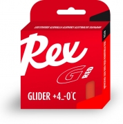 Парафин без содержания фтора REX Glider Red (красный) +10…-0°C