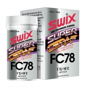 Порошок с высоким содержанием фтора SWIX Super Cera FC078 +10…-10°С